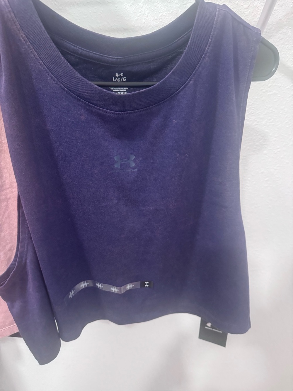 Under Armour Purple Crop Tank Top